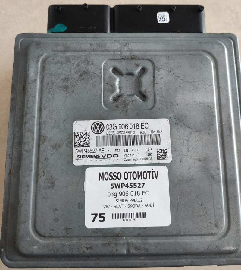 03G906018EC - 5WP45527 AUDI VW SKODA SEAT  SİMOS PPD1.2 - 03G 906 018 EC - 5WP45527 - 