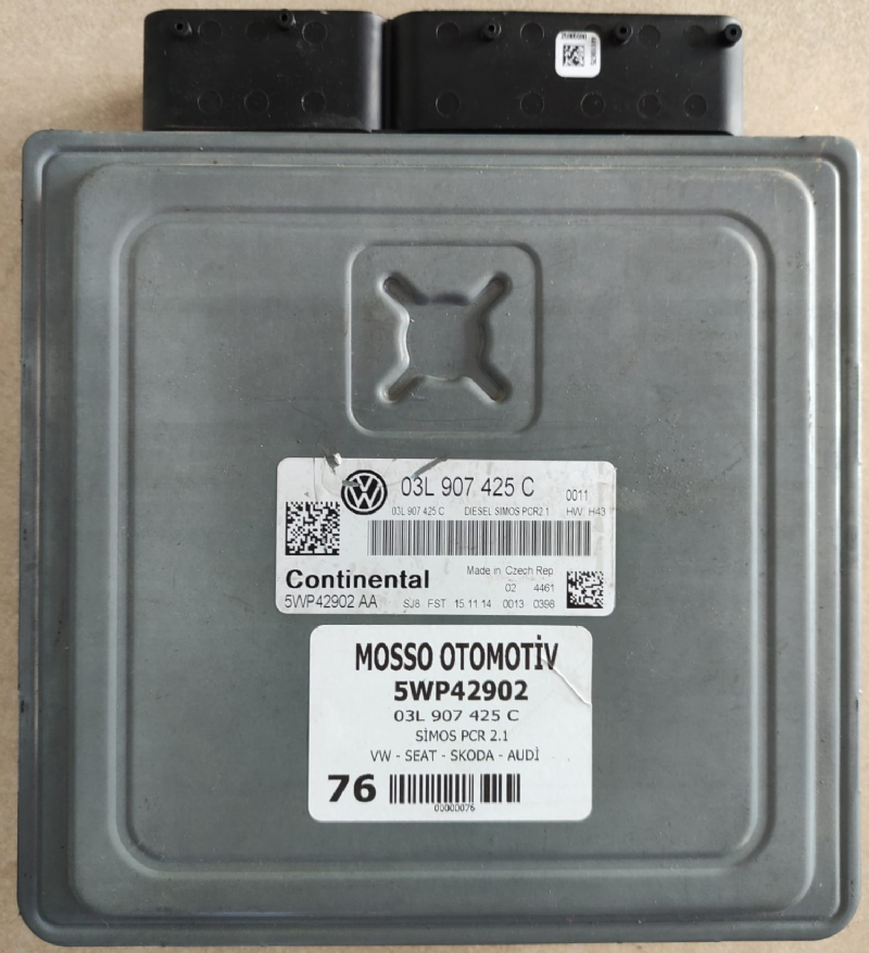 03L907425C - 5WP42902 VW MOTOR BEYNİ SİMOS PCR2.1 - 03L 907 425 C - 5WP42902