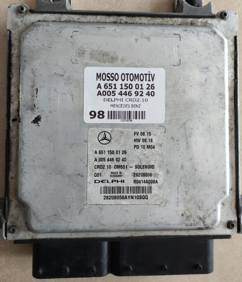 A6511500126 - A0054469240 - MERCEDES MOTOR BEYNİ CRD2.10 - A 651 150 01 26 - A 005 446 92 40