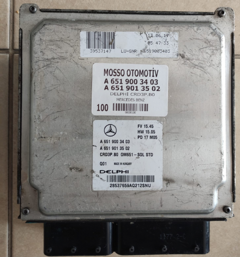 A6519003403 - A6529013502 - MERCEDES SPRİNTER MOTOR BEYNİ DELPHİ CRD3P.B0 - A 651 900 34 03 - A 651 901 35 02 