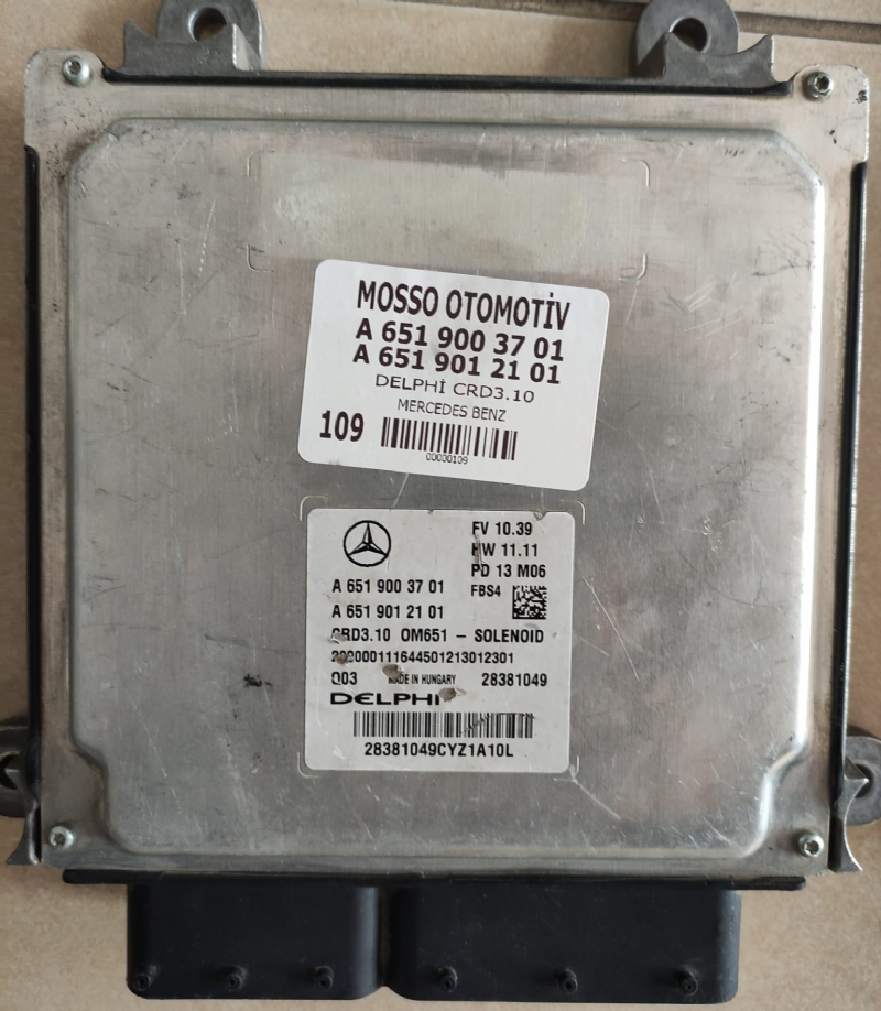 A6519003701 - A6519012101 - MERCEDES MOTOR BEYNİ DELPHİ CRD3.10 - A 651 900 37 01 - A 651 901 21 01 