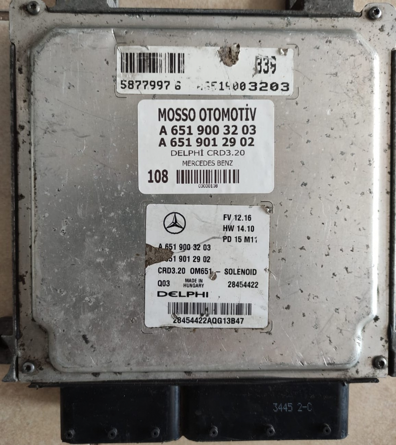 A6519003203 - A6519012902 - MERCEDES SPRİNTER MOTOR BEYNİ DELPHİ CRD3.20 - A 651 900 32 03 - A 651 901 29 02 