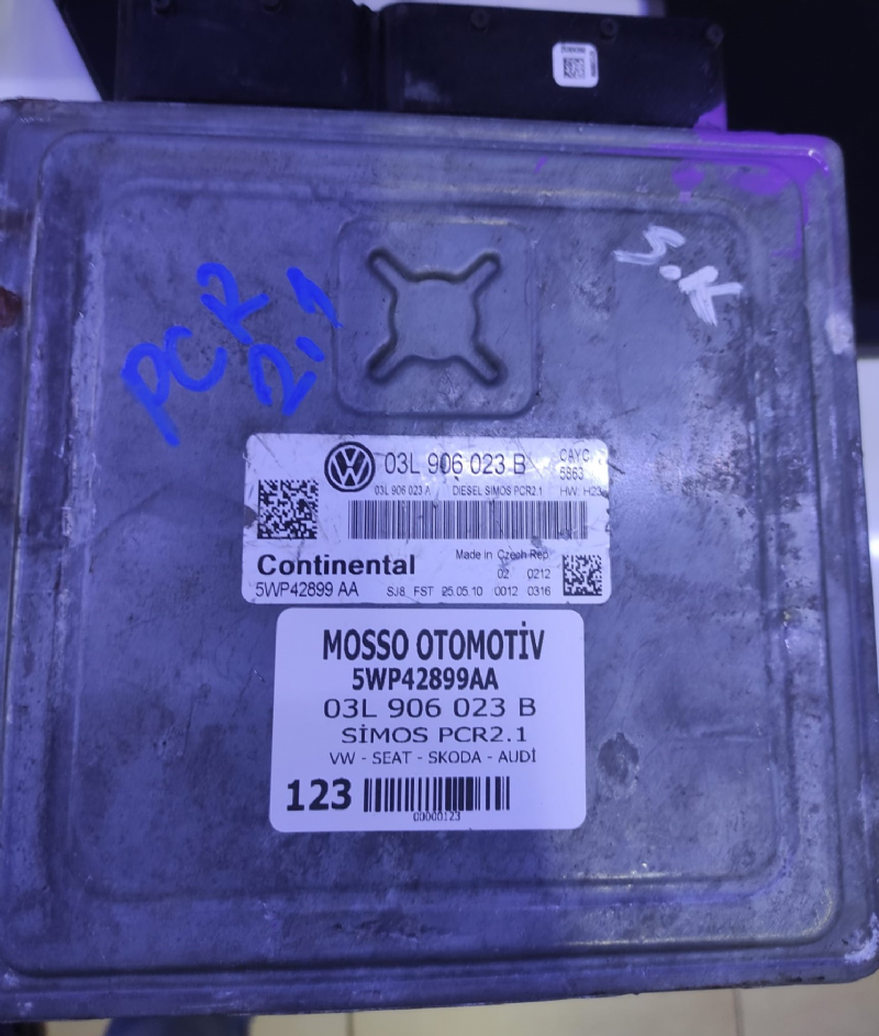 03L906023 - 5WP42899AA - AUDİ - VW - SKODA - SEAT - MOTOR BEYNİ SİMOS PCR2.1 - 03L 906 023 - 5WP42899AA