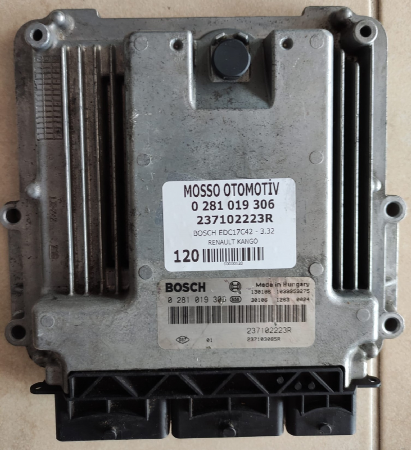 0281019306 - 237102223R - RENAULT KANGO MOTOR BEYNİ EDC17C42 - 0 281 019 306 - 237102223R